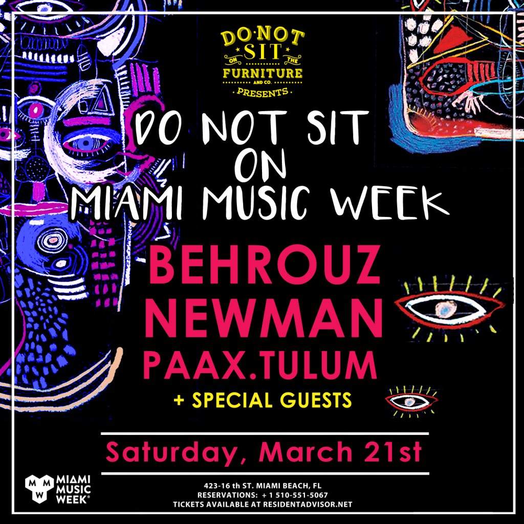 [CANCELED] Behrouz, Newman and Paax.Tulum [Miami Music Week] - Página frontal