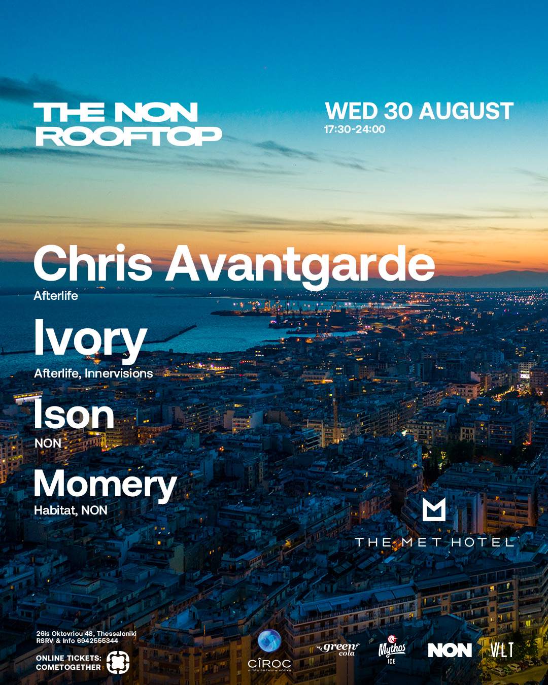 NON ROOFTOP pres. Chris Avantgarde, Ivory, Ison, Momery - Página frontal