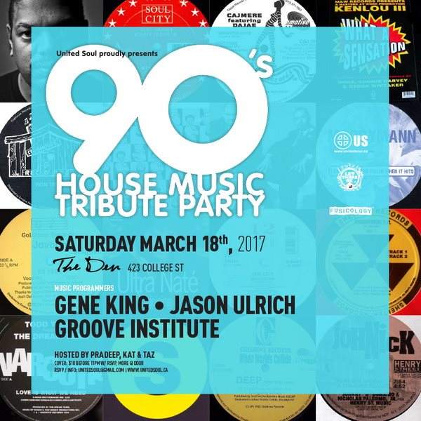 The 90's House Music Tribute Party 2017 - フライヤー裏