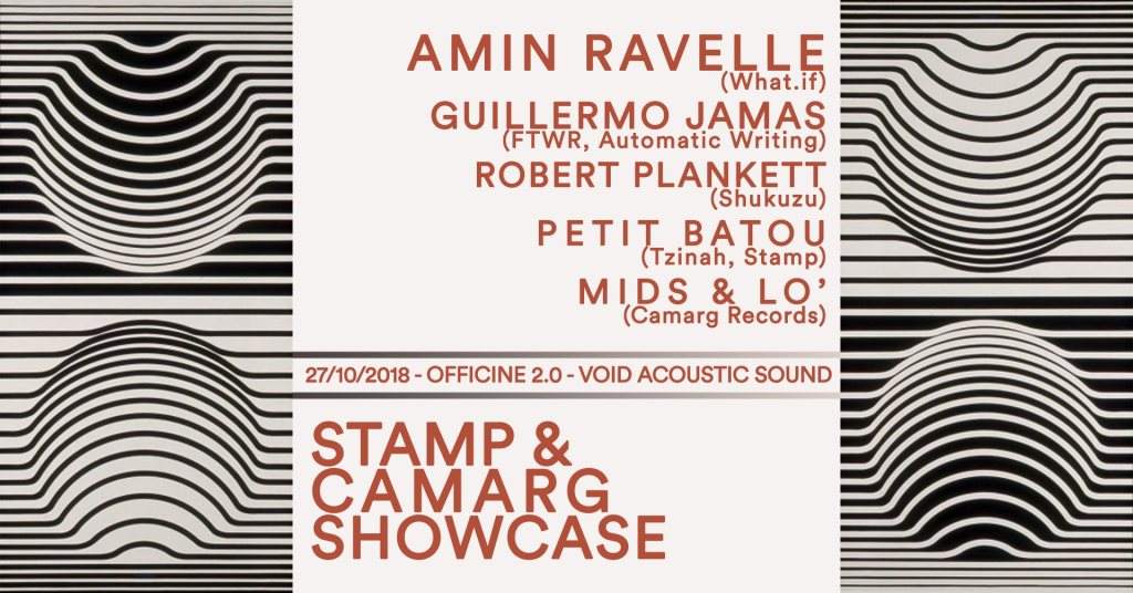 Stamp & Camarg Showcase: Amin Ravelle, Guillermo Jamas - フライヤー表