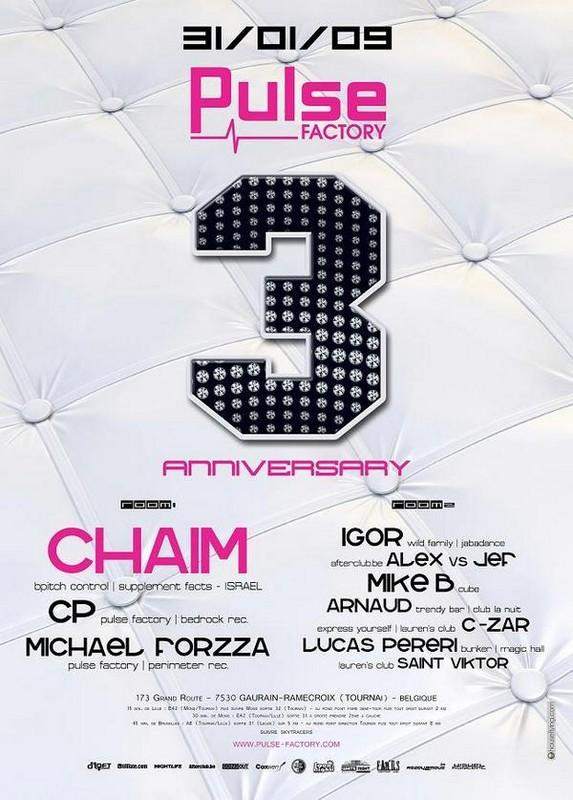 Pulse Factory 3 Years Anniversary at Pulse Factory, Belgium