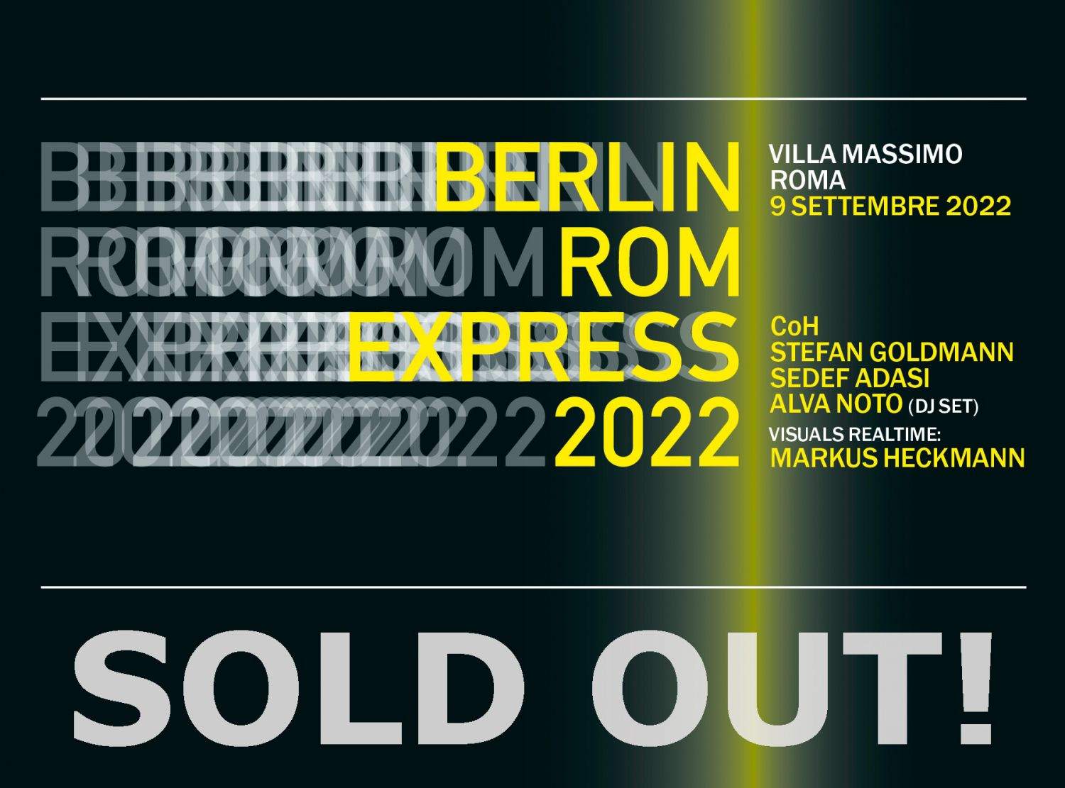 Berlin Rom Express 2022 - フライヤー裏