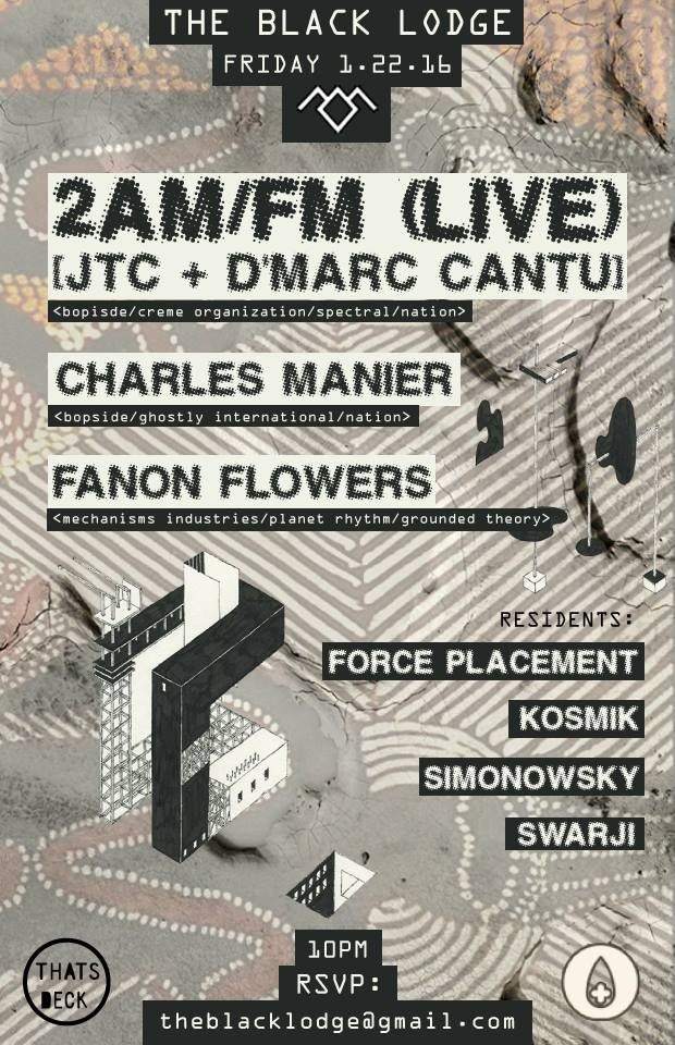 The Black Lodge X That's Deck: 2amfm (Live), Charles Manier, Fanon Flowers - Página frontal