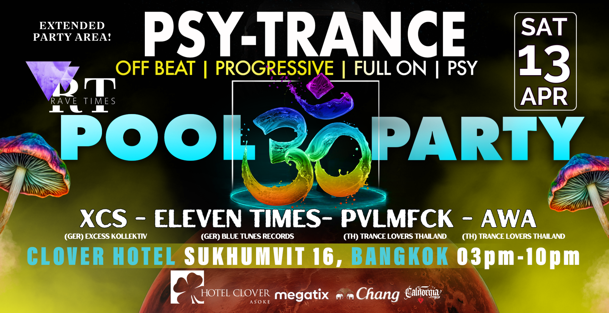 PSY-Trance, POOL PARTY, Bangkok Hotel Clover Asoke - by Rave Times at ...