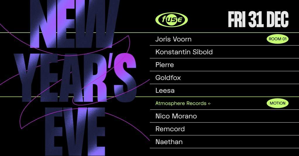 [CANCELLED] Fuse presents: New Year's Eve with Joris Voorn & Konstantin Sibold - Página frontal