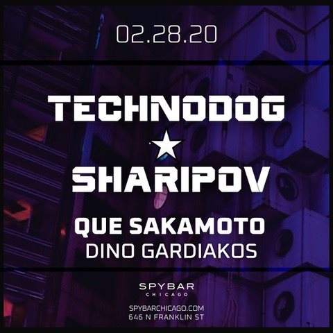 Technodog and Sharipov - フライヤー裏