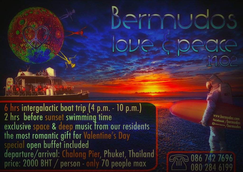 Bermudos: Love & Peace (6hrs sea Sunset Cruise) - Página frontal