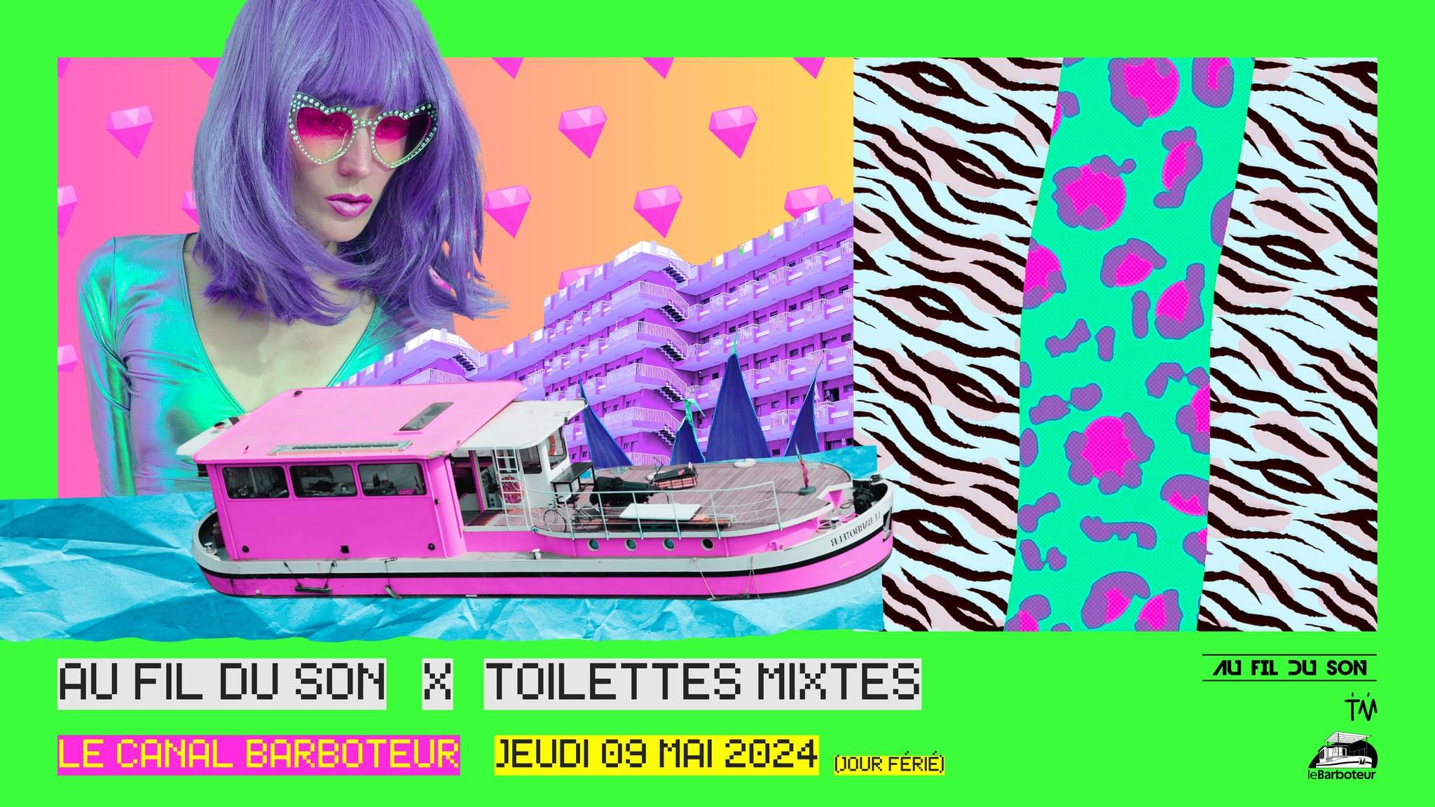 OPEN AIR - Au Fil Du Son Invite Toilettes Mixtes  - Página frontal