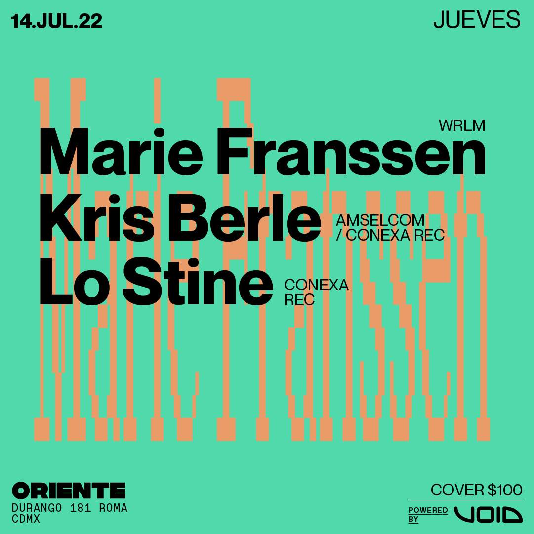 Marie Franssen (WRLM) Kris Berle (Amselcom/Conexa Rec) Lo Stine (Conexa Rec) - フライヤー裏
