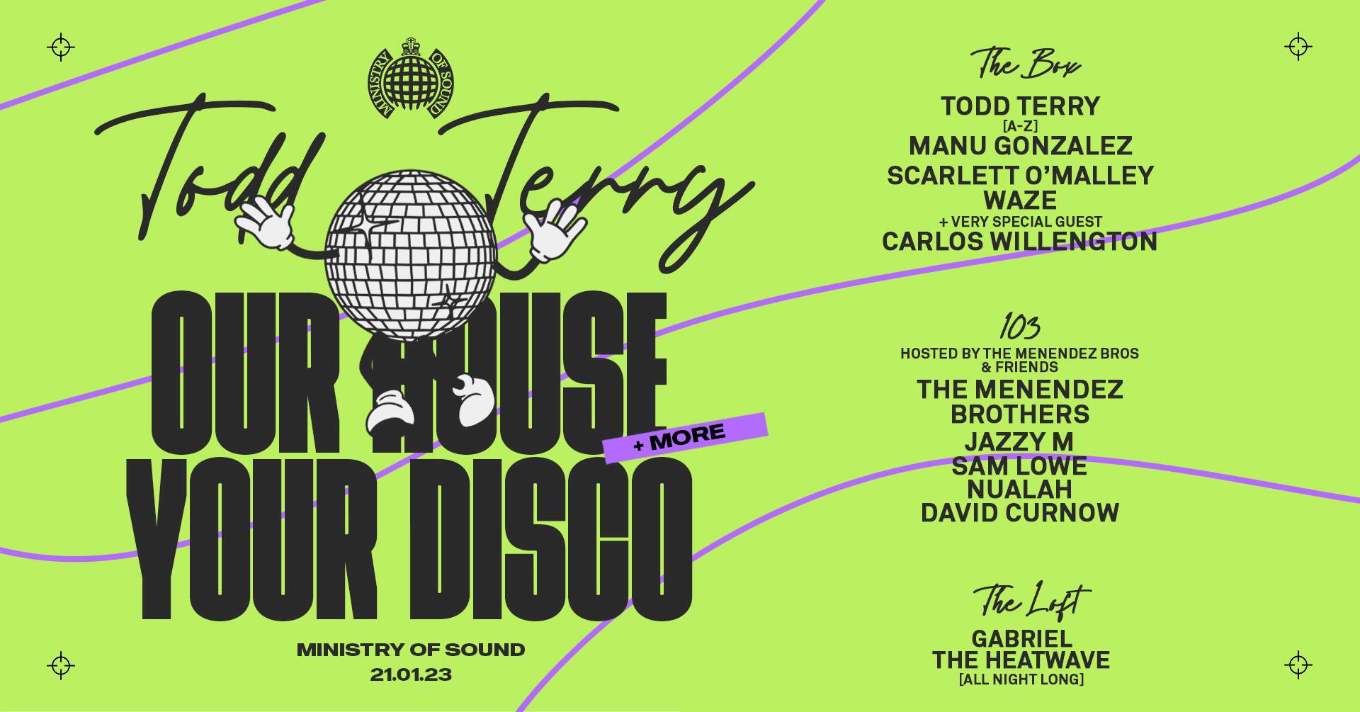 Our House Your Disco - フライヤー表