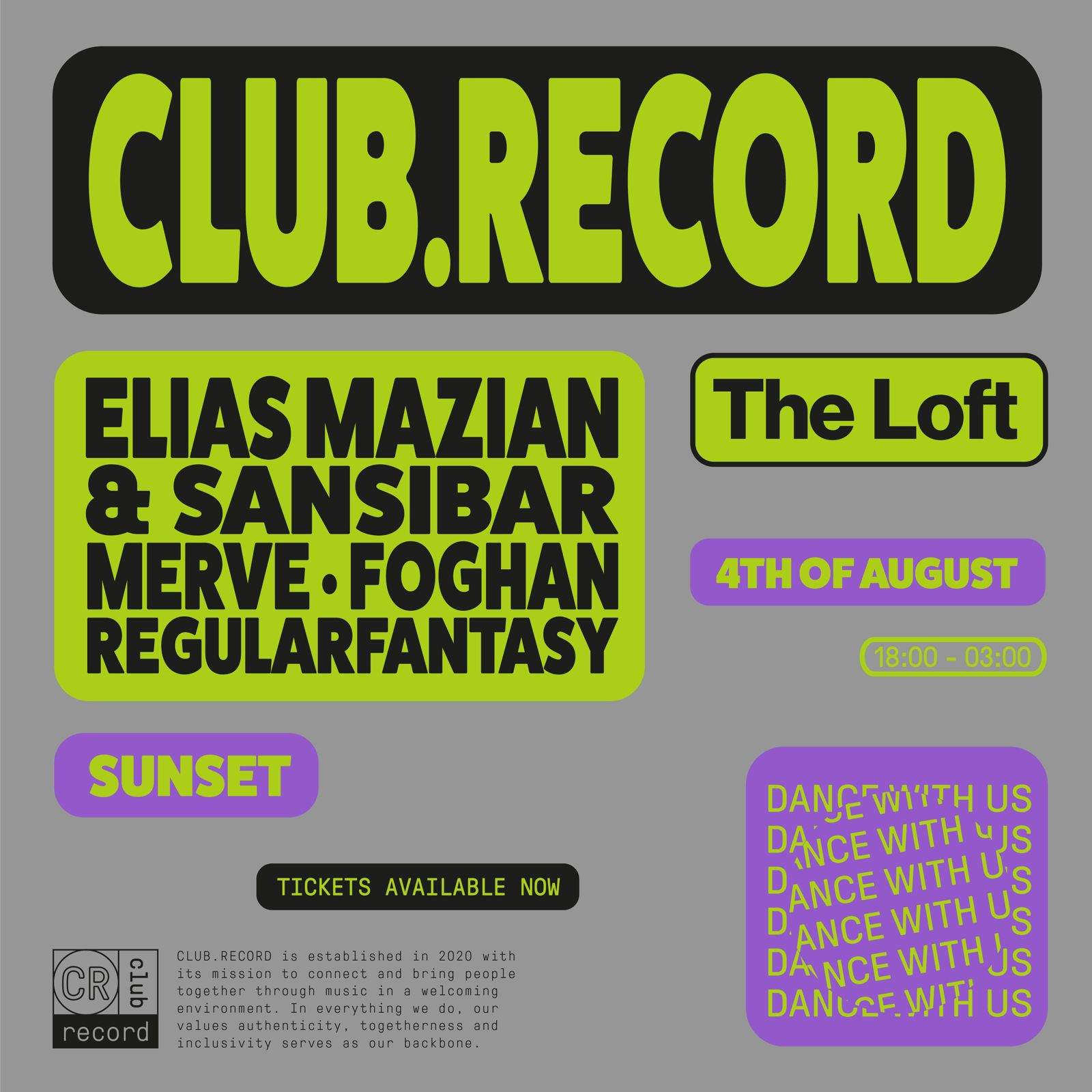 CLUB.RECORD I The Loft at The Loft Amsterdam, Amsterdam