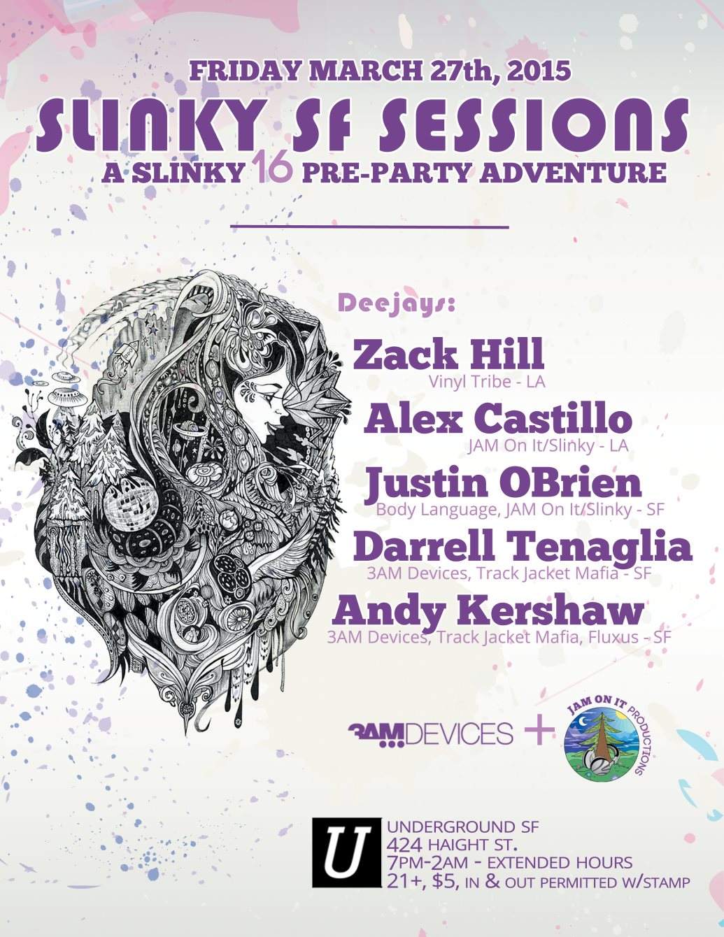 Slinky SF Sessions: A Slinky 16 Pre-Party Adventure - フライヤー表