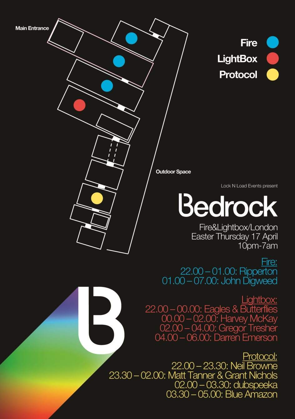 Bedrock with John Digweed, Gregor Tresher, Ripperton, Harvey Mckay & Darren Emerson - Página trasera