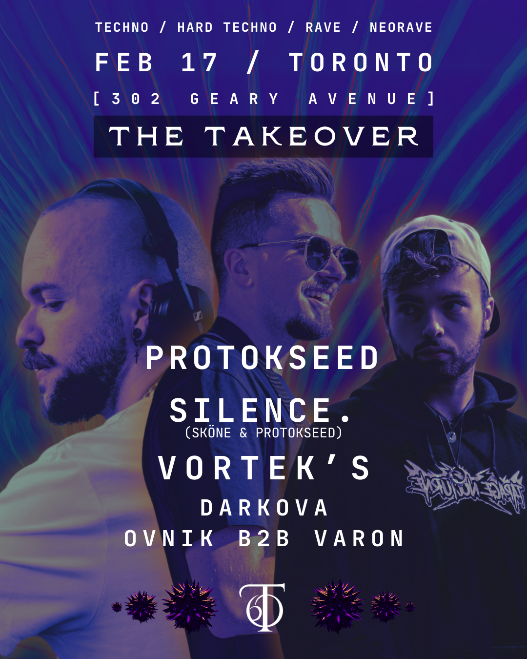 The Takeover: Vortek's / Protokseed / Sköne - Página frontal