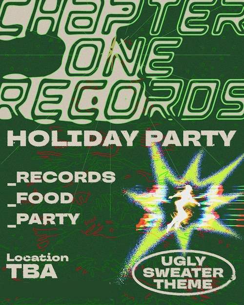 Chapter One Records Holiday Party - フライヤー表