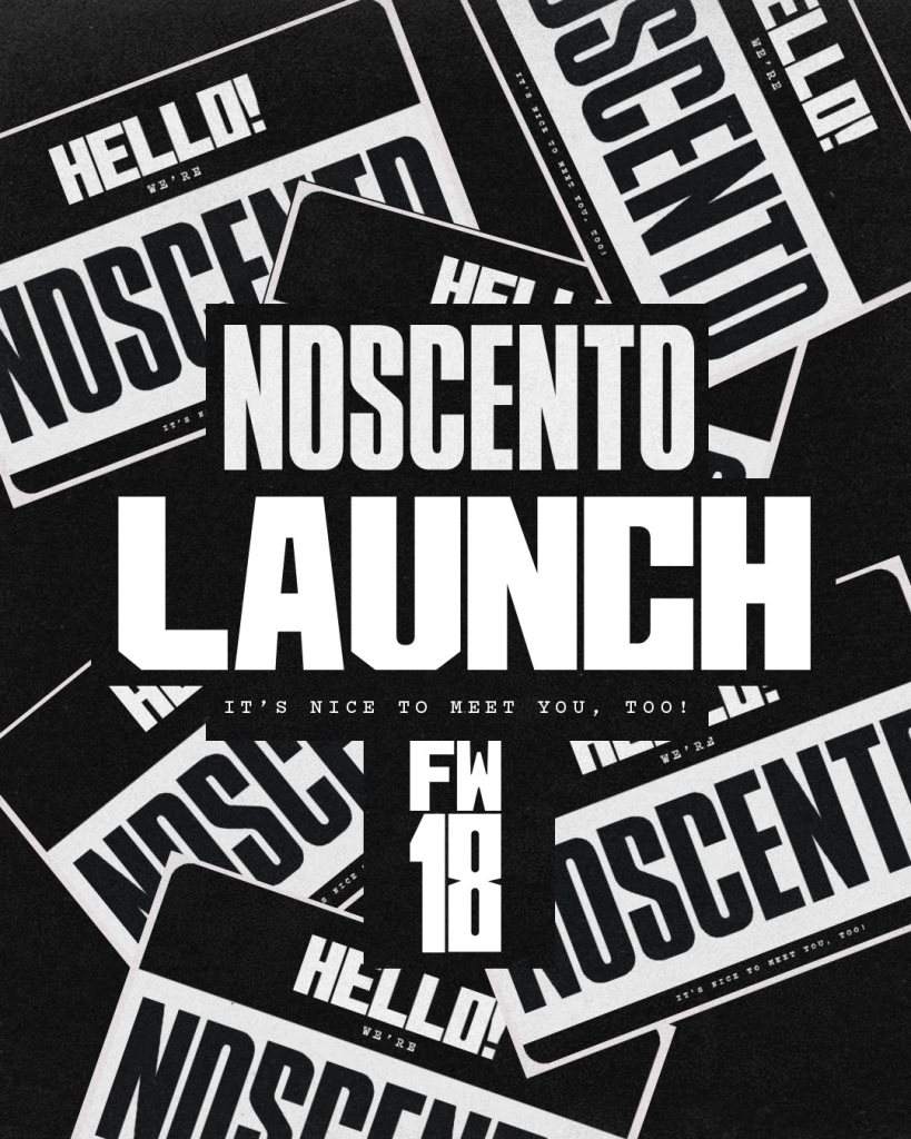 Noscento Launch Party - フライヤー表