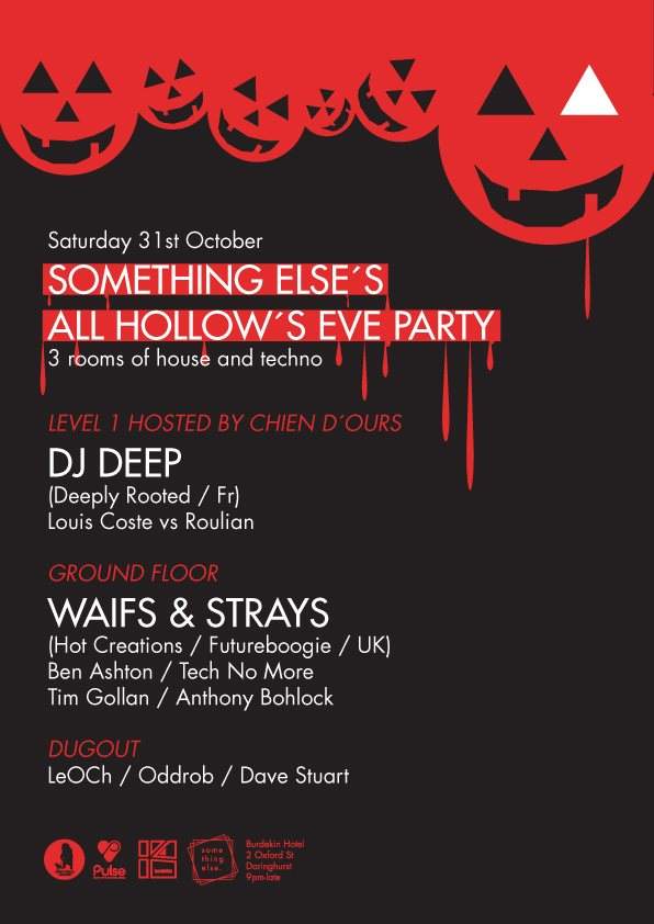 Something Else's All Hallows' Eve Party with DJ Deep & Waifs & Strays - Página frontal