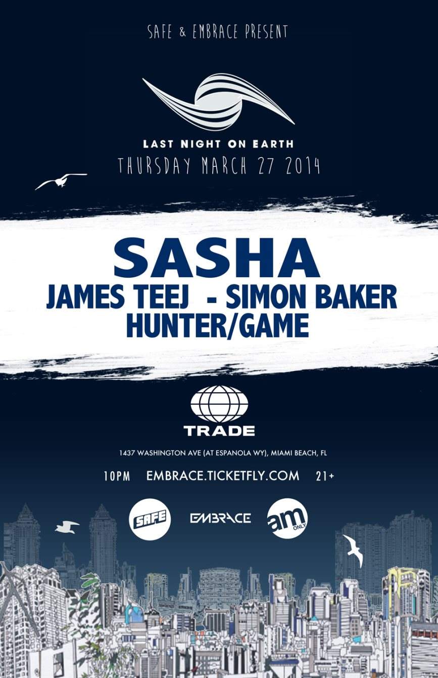 Last Night On Earth with Sasha and Guests - Página frontal