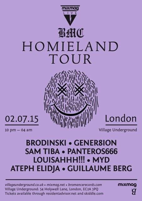 Mixmag Live presents Bromance Records with Brodinski, Gener8ion and More - フライヤー表