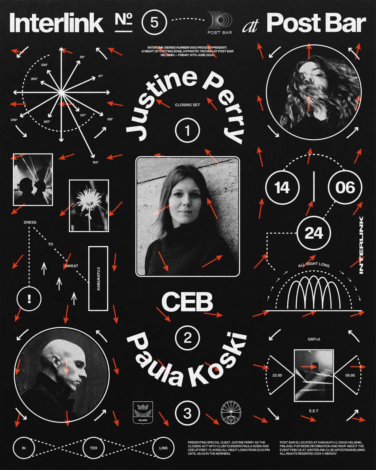 INTERLINK: Justine Perry, Paula Koski, CEB bei Post Bar, Helsinki