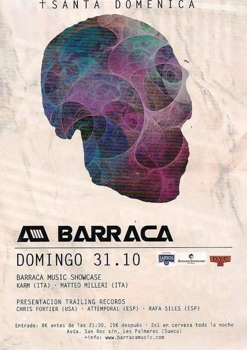 Santa Domenica & Barraca Music presents - フライヤー表