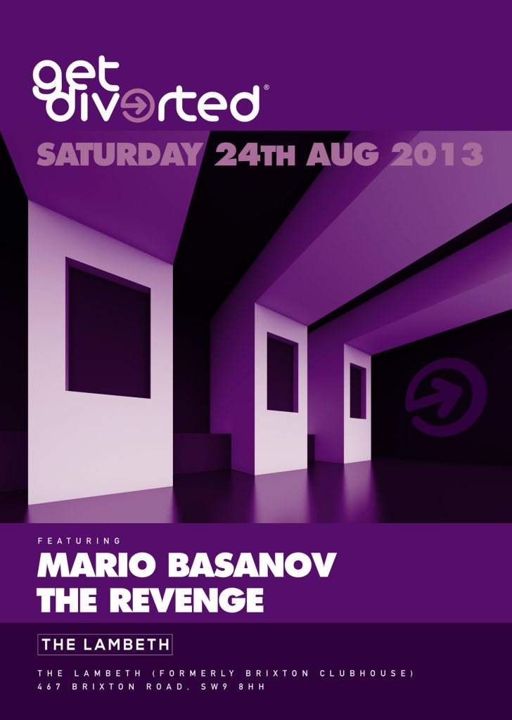 Get Diverted with Mario Basanov & The Revenge - フライヤー表