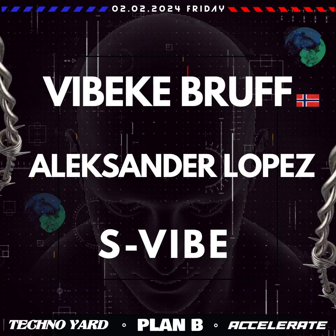 Techno Yard & Accelerate: 𝐕𝐢𝐛𝐞𝐤𝐞 𝐁𝐫𝐮𝐟𝐟 / S-vibe / Aleksander Lopez - Página frontal