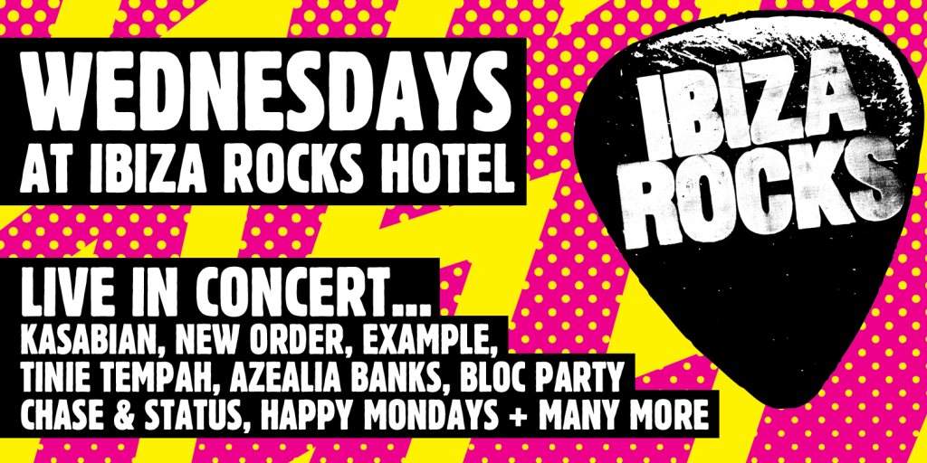 Ibiza Rocks with Happy Mondays / Reverend & The Makers - フライヤー表