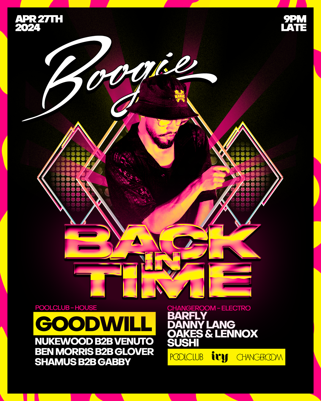 Boogie Back In Time ft Goodwill - フライヤー表