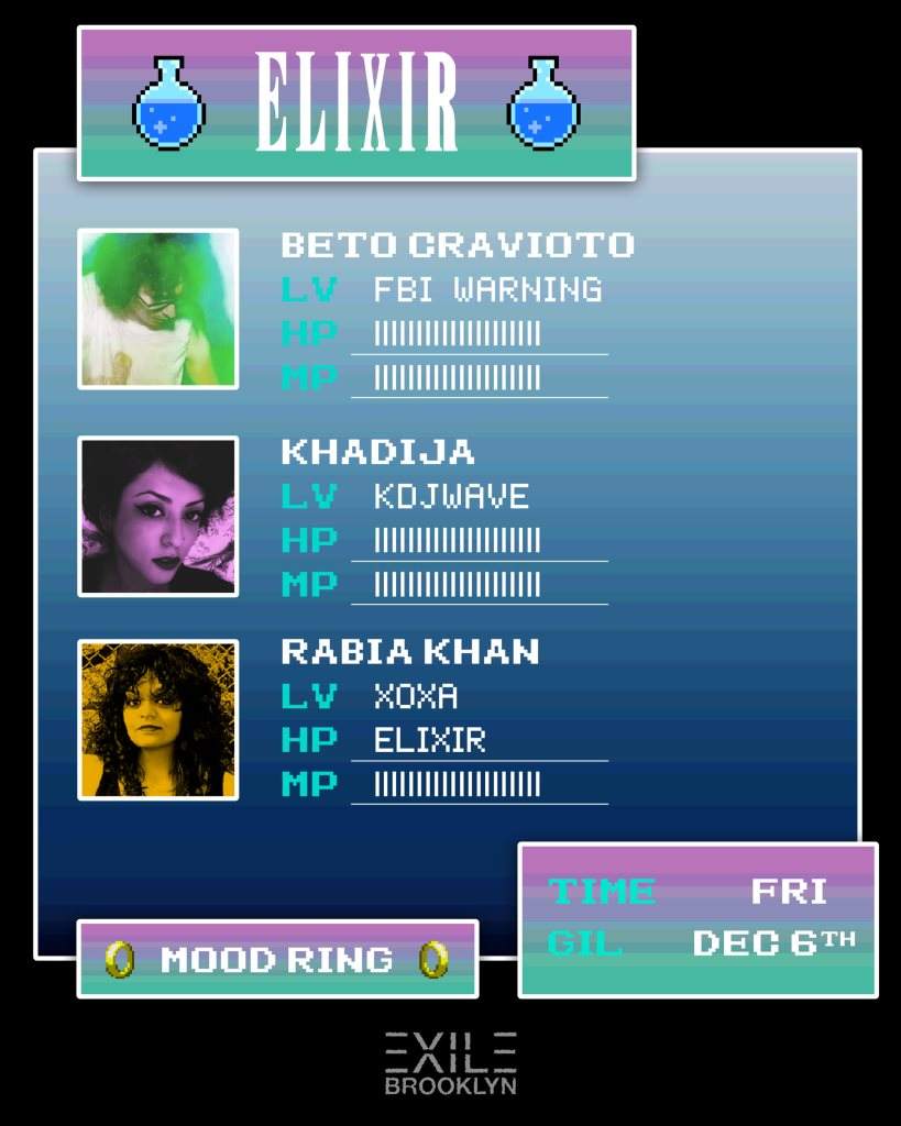 Elixir: Beto Cravioto ~ Khadija ~ Rabia Khan - Página frontal