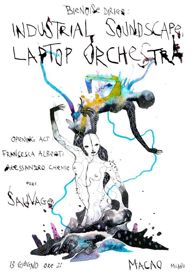 Bienoise's Industrial Soundscape Laptop Orchestra - Página frontal