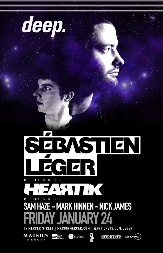 Sebastien Leger & Heartik - Página frontal