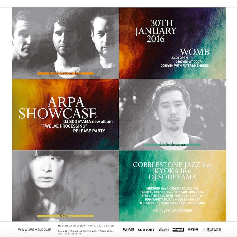 Arpa Showcase - DJ Sodeyama - Twelve Processing - Release Party - Página frontal