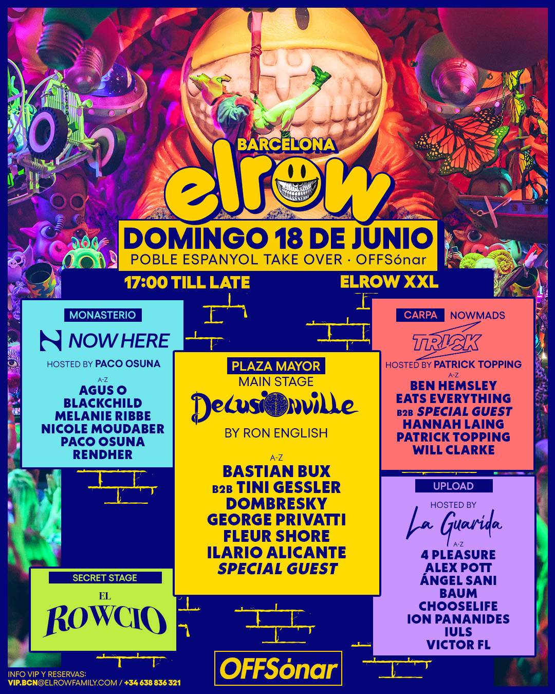 elrow x OFFSónar Barcelona 2023 [SOLD OUT] - Página trasera