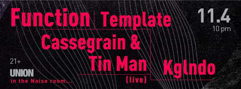 Function, Cassegrain & Tin Man (live) - Página frontal