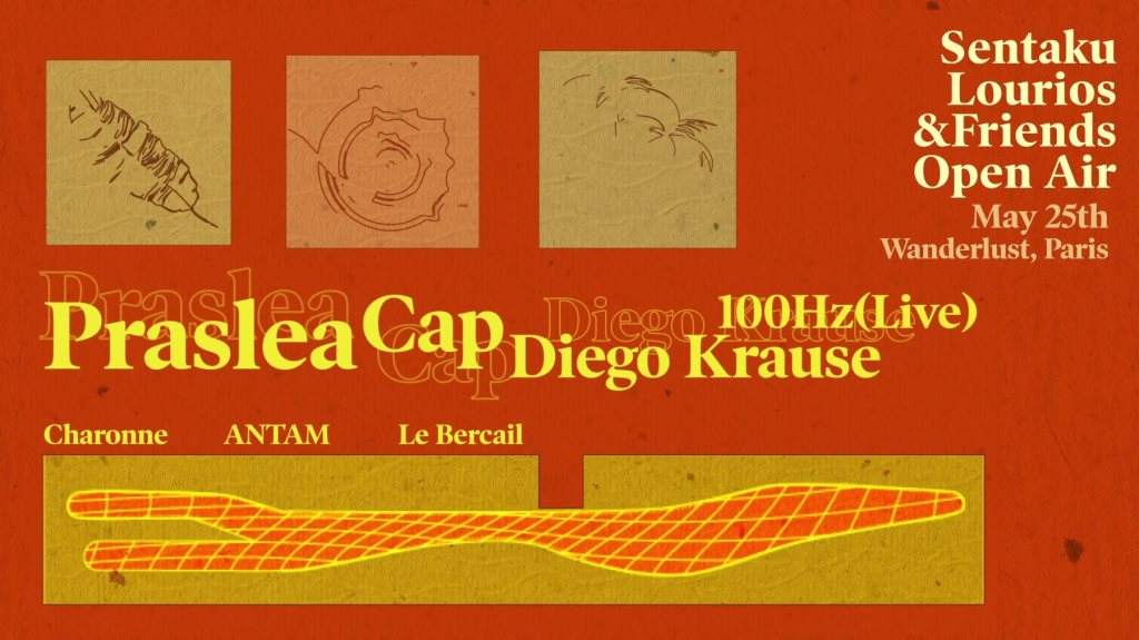 Praslea, CAP, Diego Krause, 100hz & More by Sentaku & Lourios - フライヤー表
