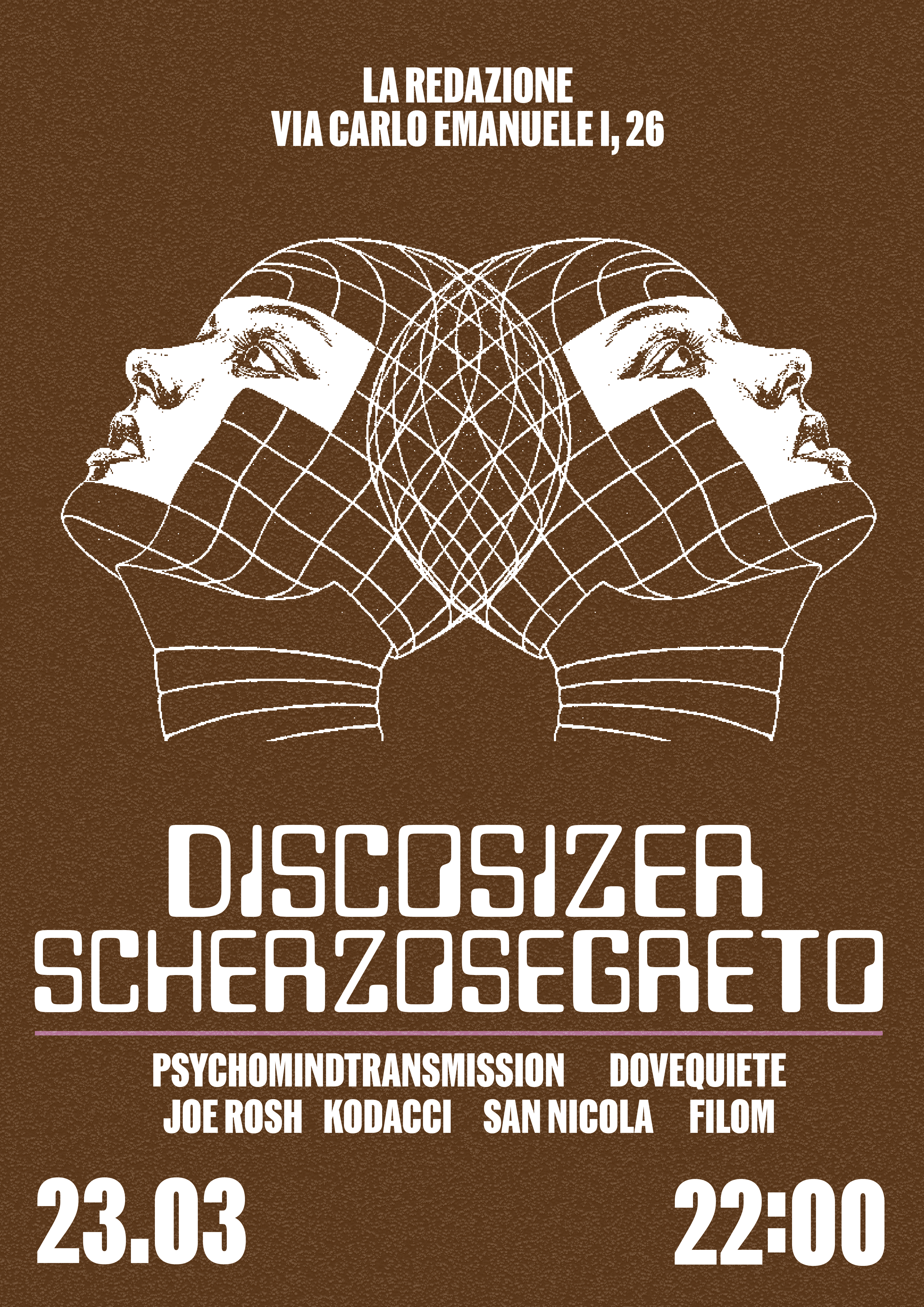 La Redazione invites Discosizer & Scherzo Segreto - フライヤー表
