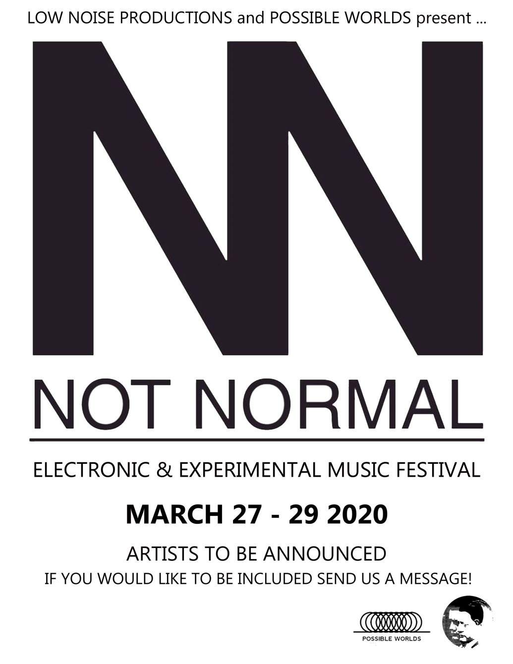 Not Normal Festival - Cancelled - フライヤー表