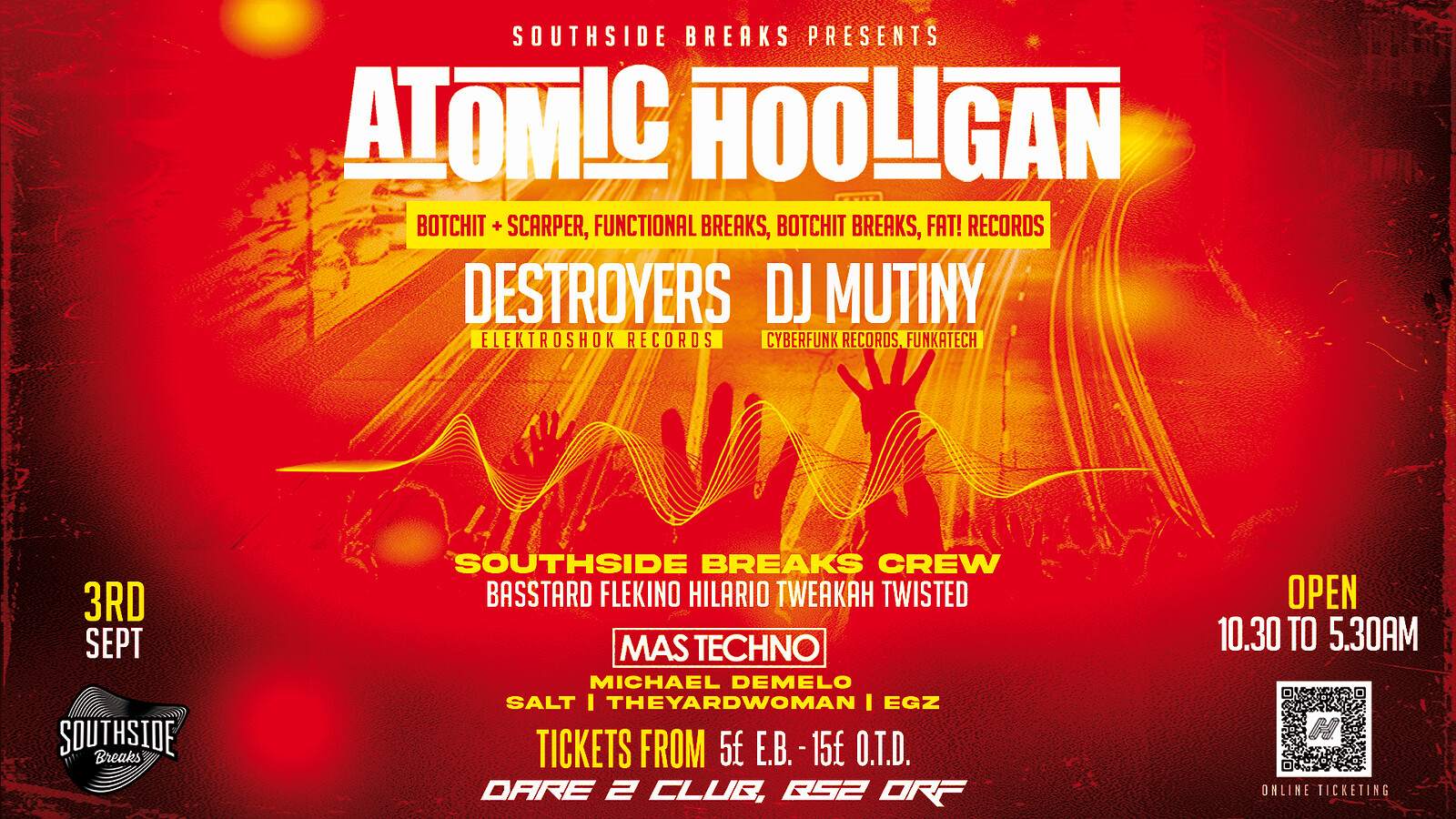 SSB 008: Atomic Hooligan / Destroyers / DJ Mutiny - Página frontal