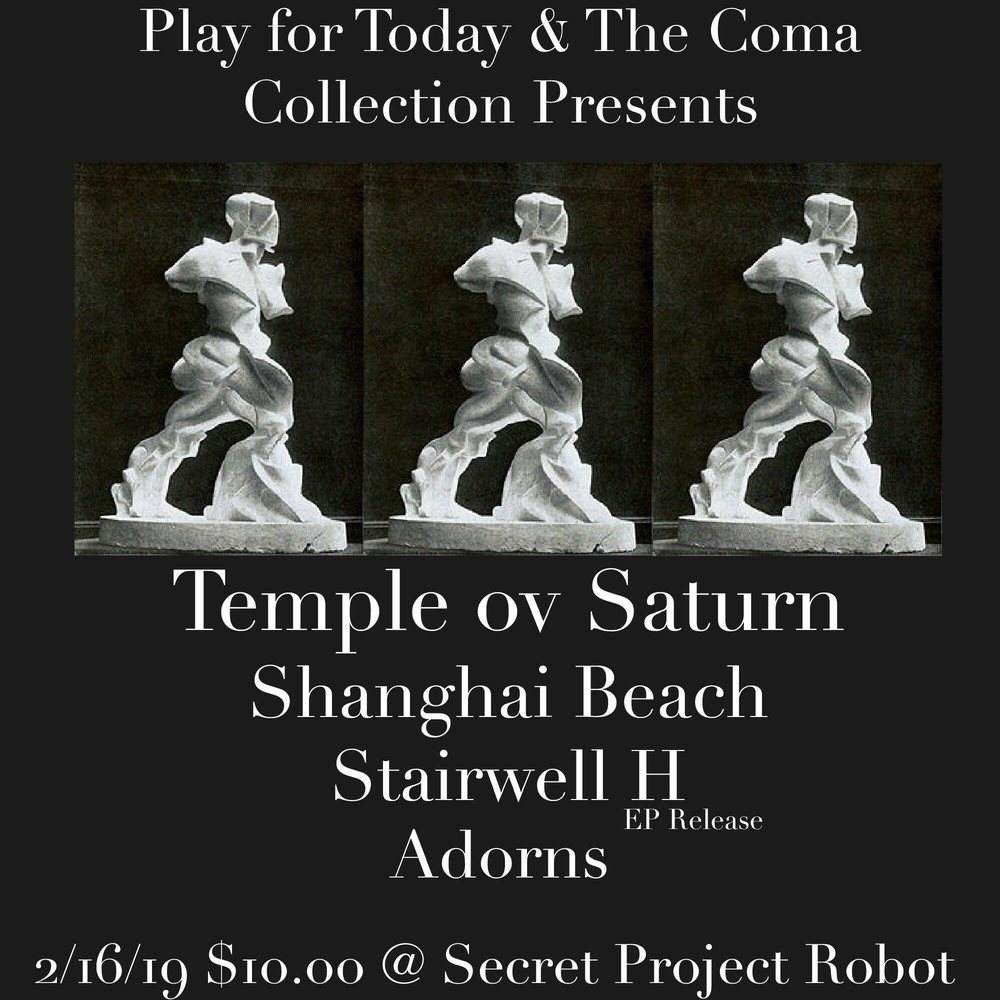 Temple OV Saturn, Shanghai Beach, Stairwell H, Adorns - フライヤー表