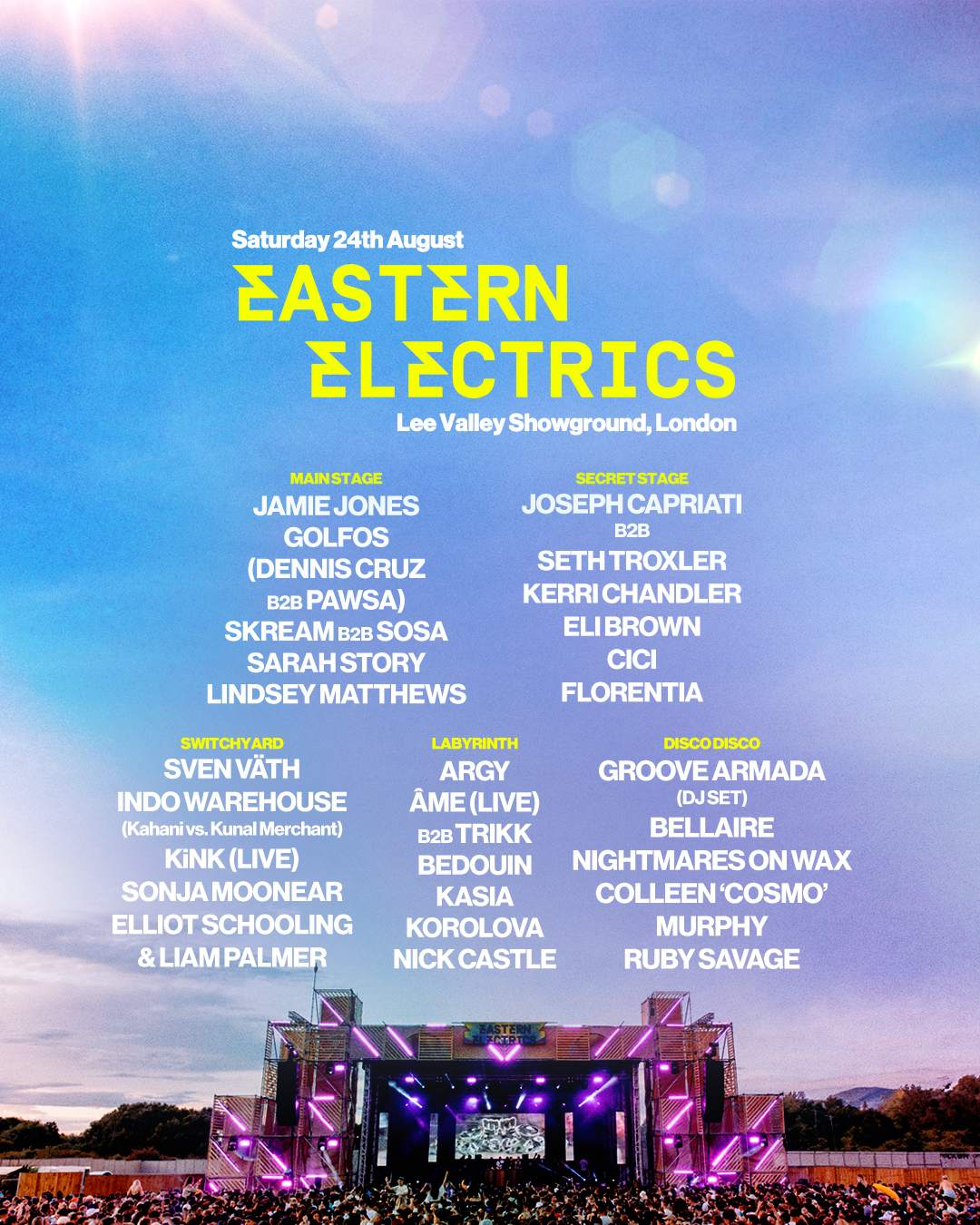 Eastern Electrics Festival 2024 - フライヤー表