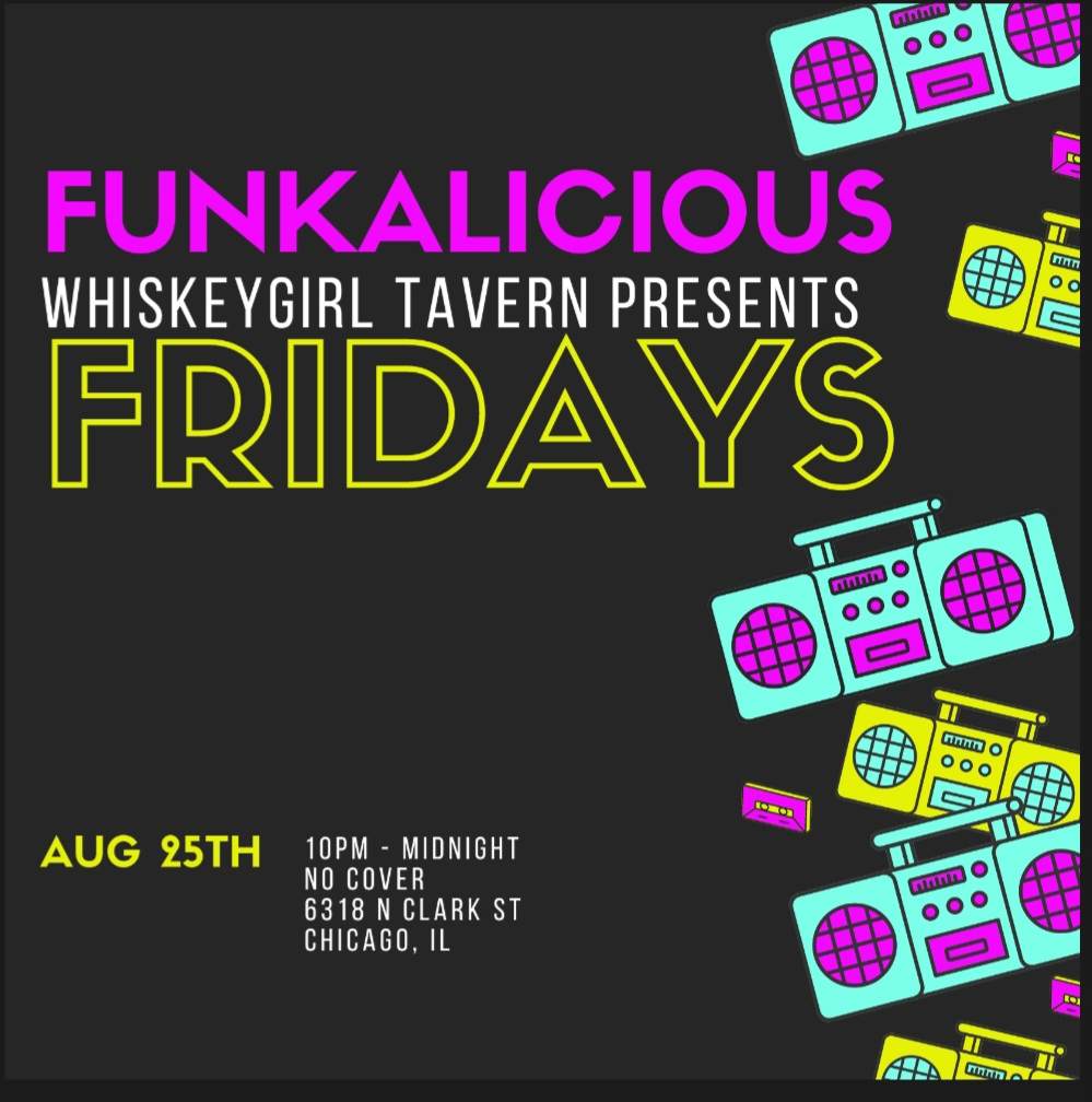 Funkalicious Fridays - フライヤー表