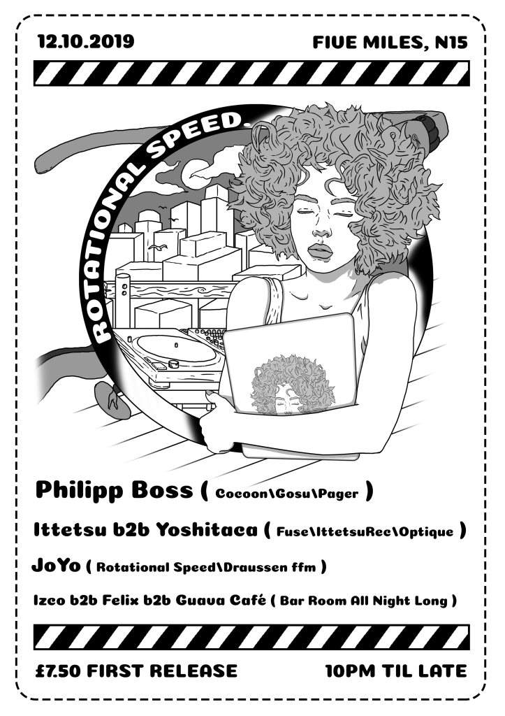 Rotational Speed Vol.1: Philipp Boss, Ittetsu & Friends - フライヤー表
