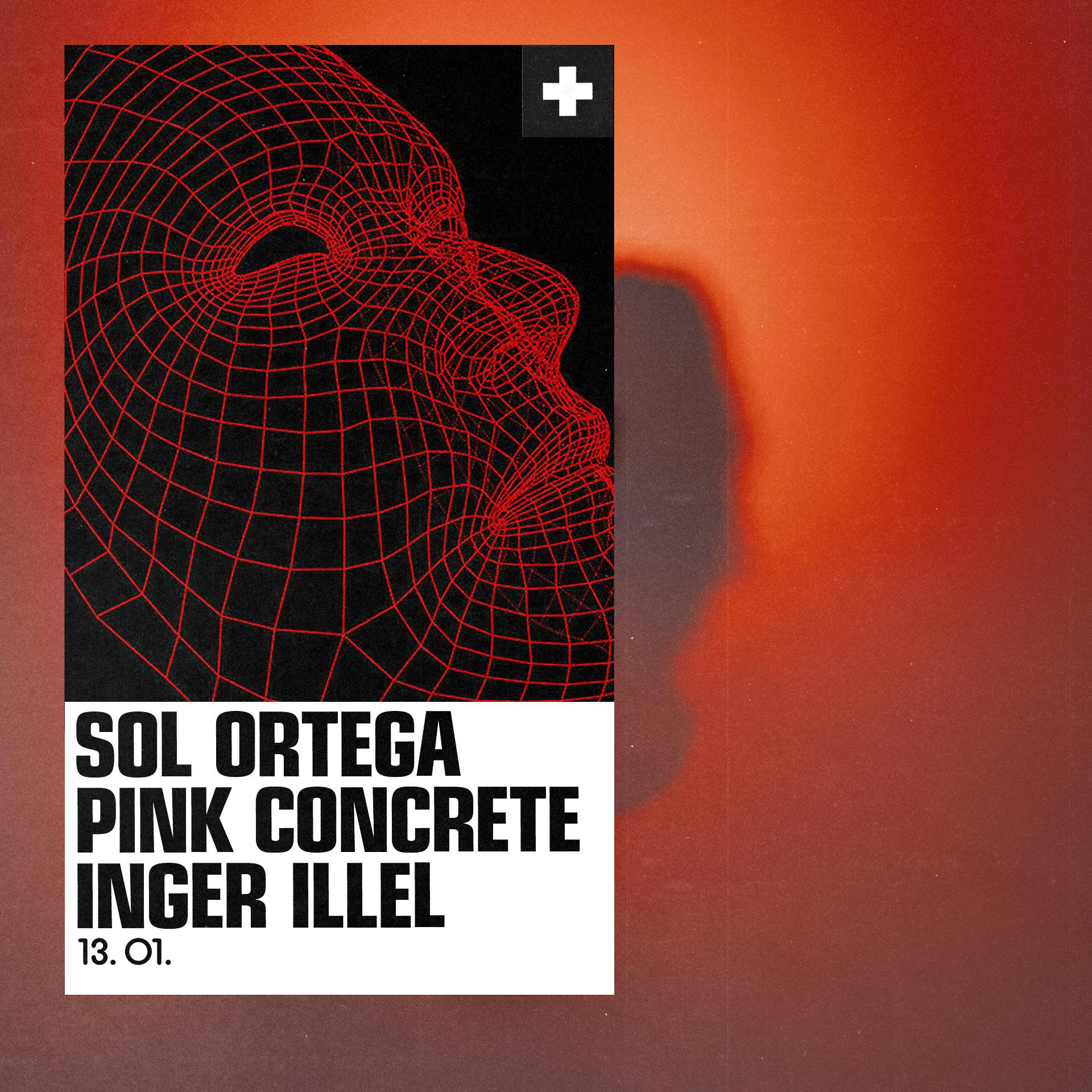 Sol Ortega - Pink Concrete - Inger Illel - フライヤー表