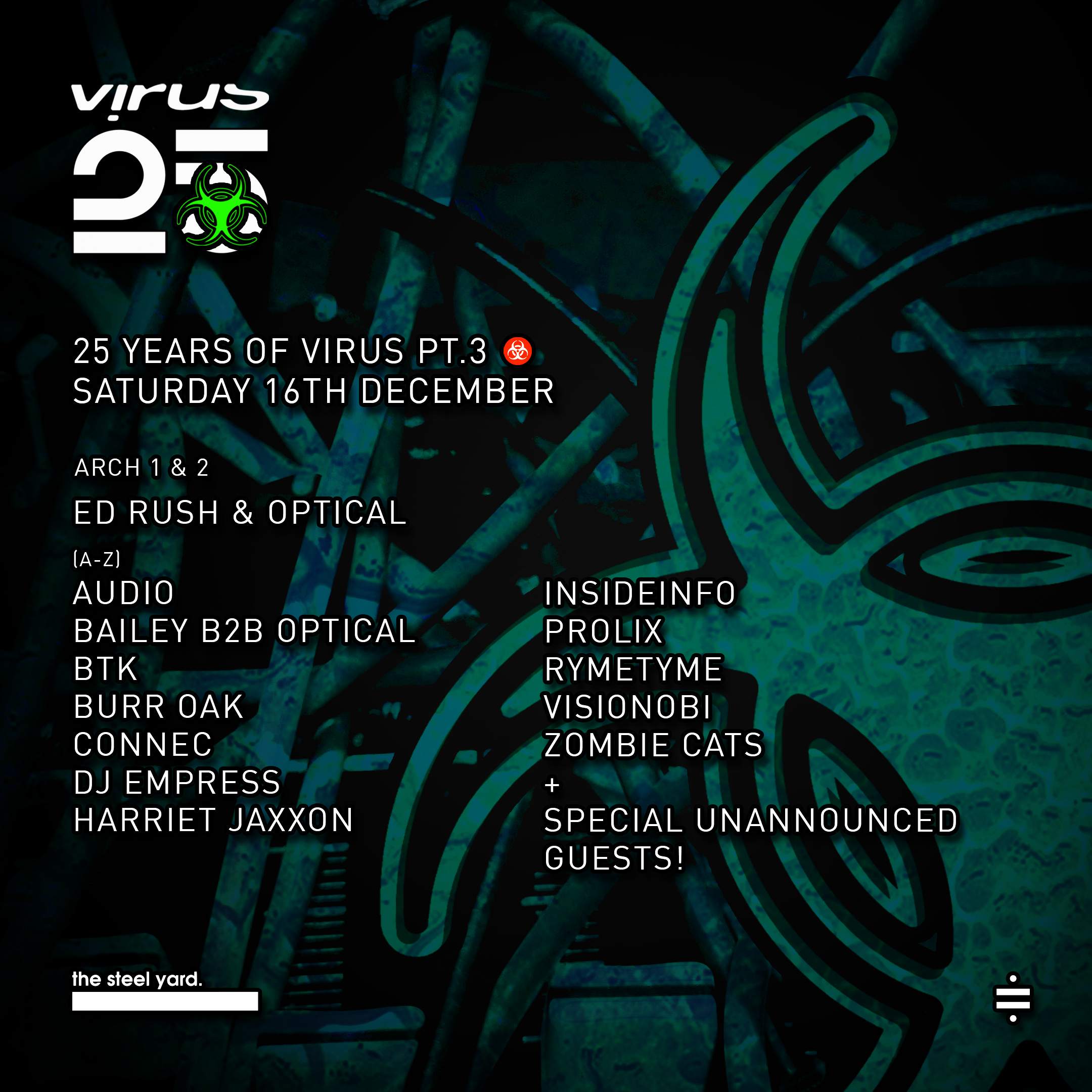 Virus 25 Pt 3: Ed Rush & Optical & many more - Página frontal