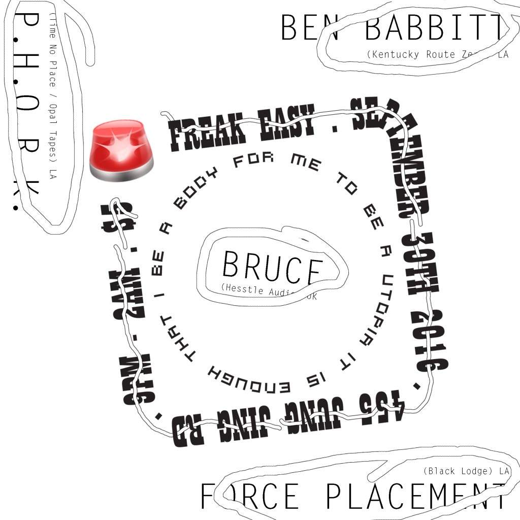 Freak Easy with Ben Babbitt, Force Placement, Phork - フライヤー表