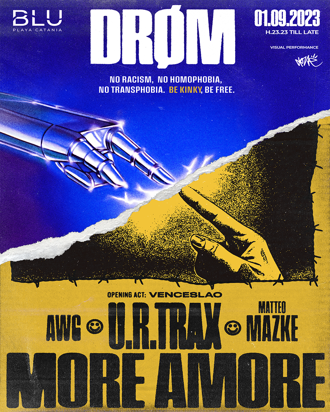 MoreAmore X Drøm present U.R.TRAX  - フライヤー表