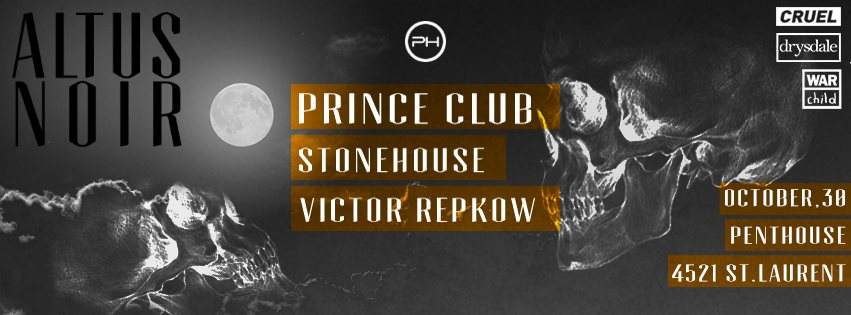 // Altus Noir x Halloween // Penthouse W/ Prince Club Stonehouse Victor Repkow // - Página frontal