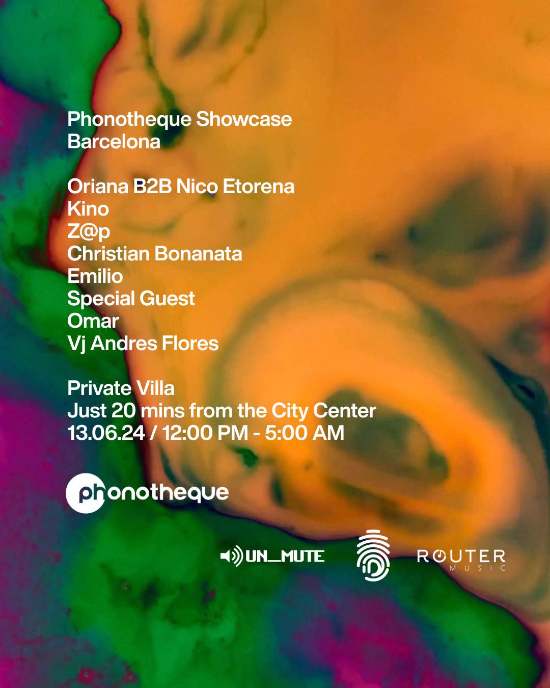 Phonotheque BCN Showcase OFF WEEK  - フライヤー表