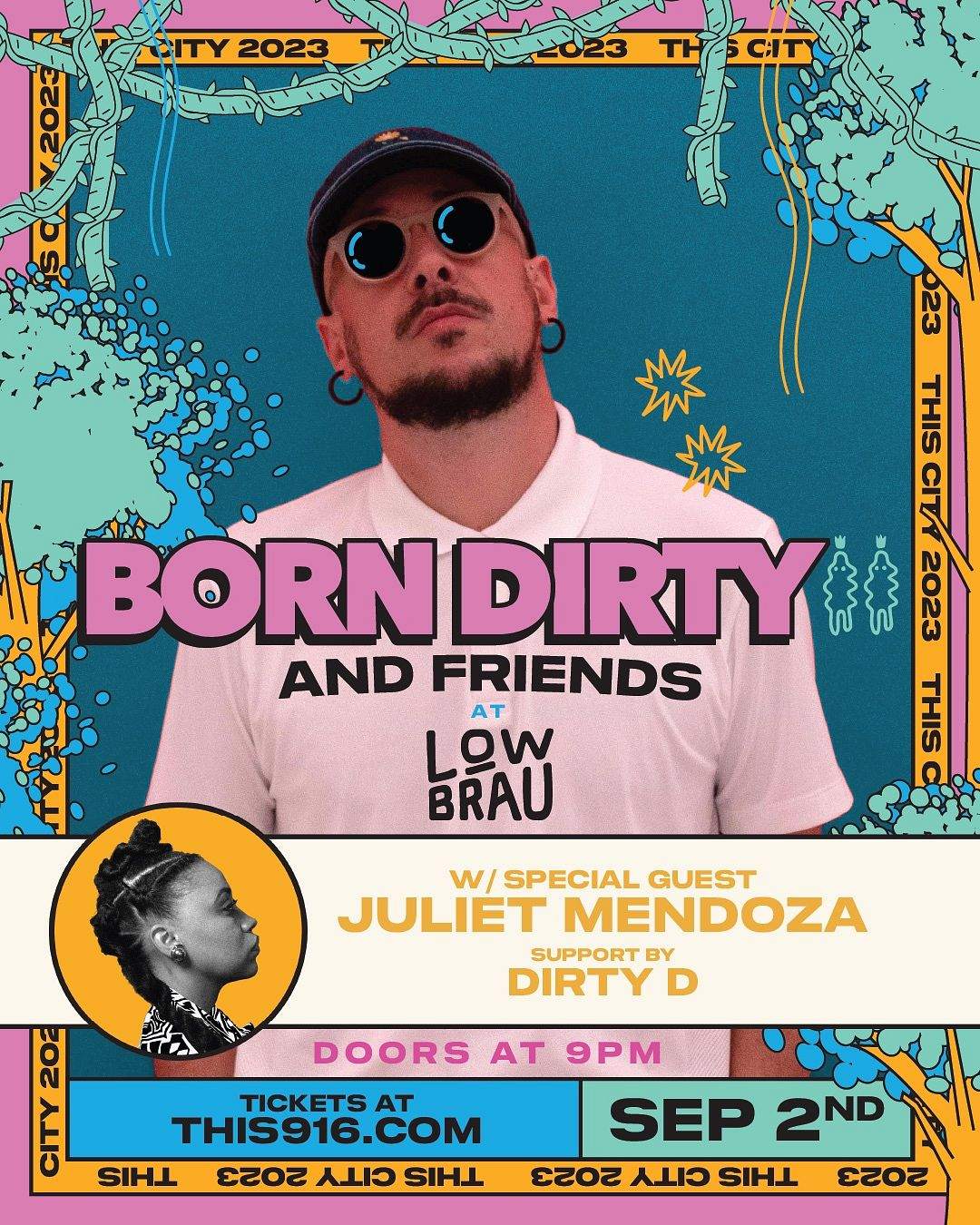 Born Dirty & Juliet Mendoza - フライヤー表